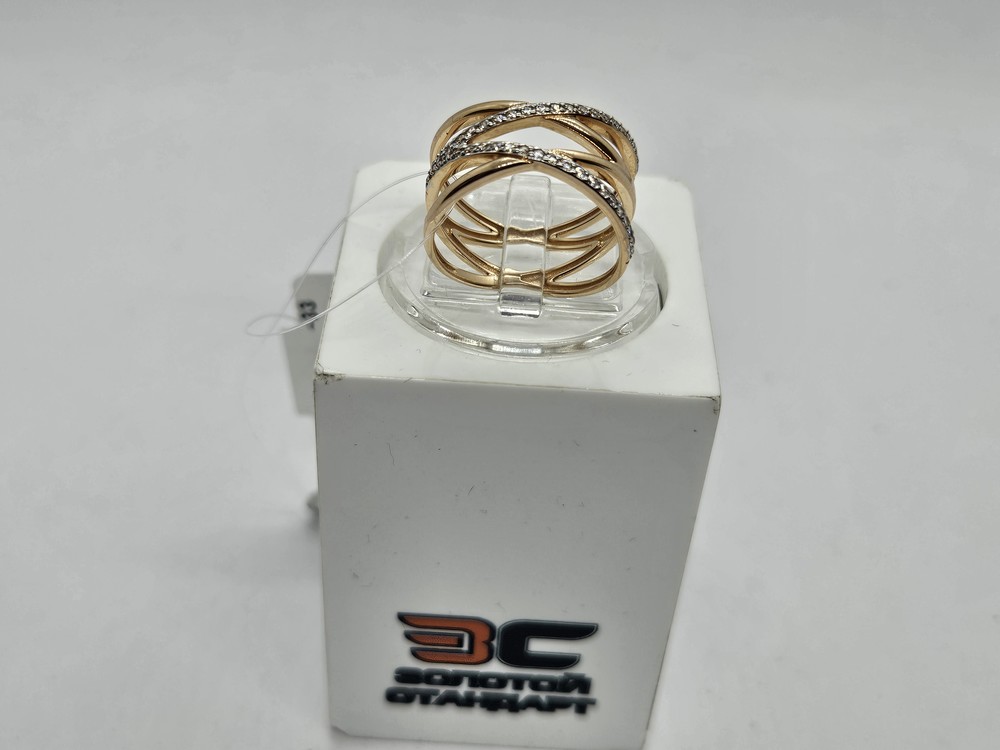 КОЛЬЦО С КАМНЯМИ (Au 585)