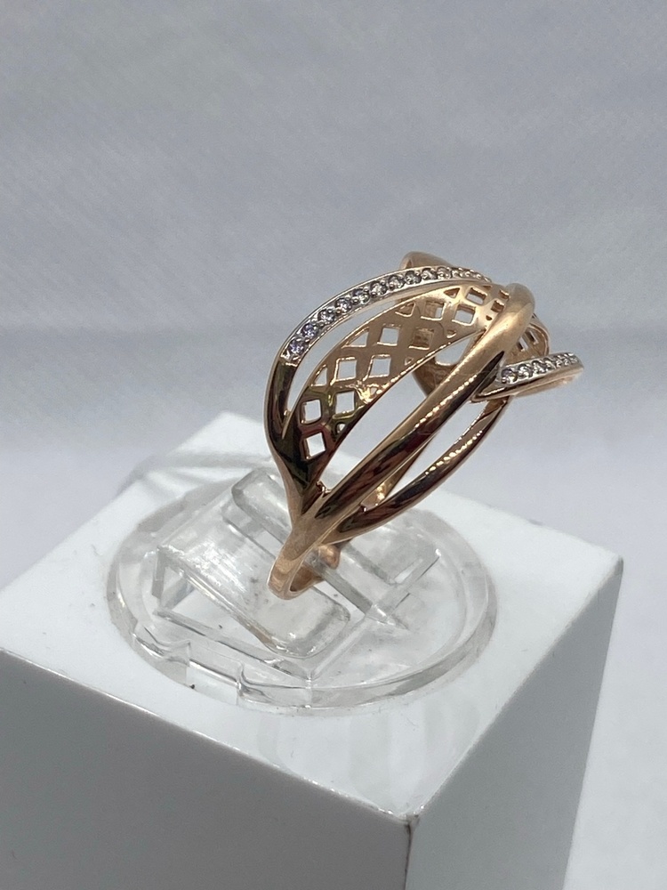КОЛКМИ585 КОЛЬЦО С КАМНЯМИ (Au 585)