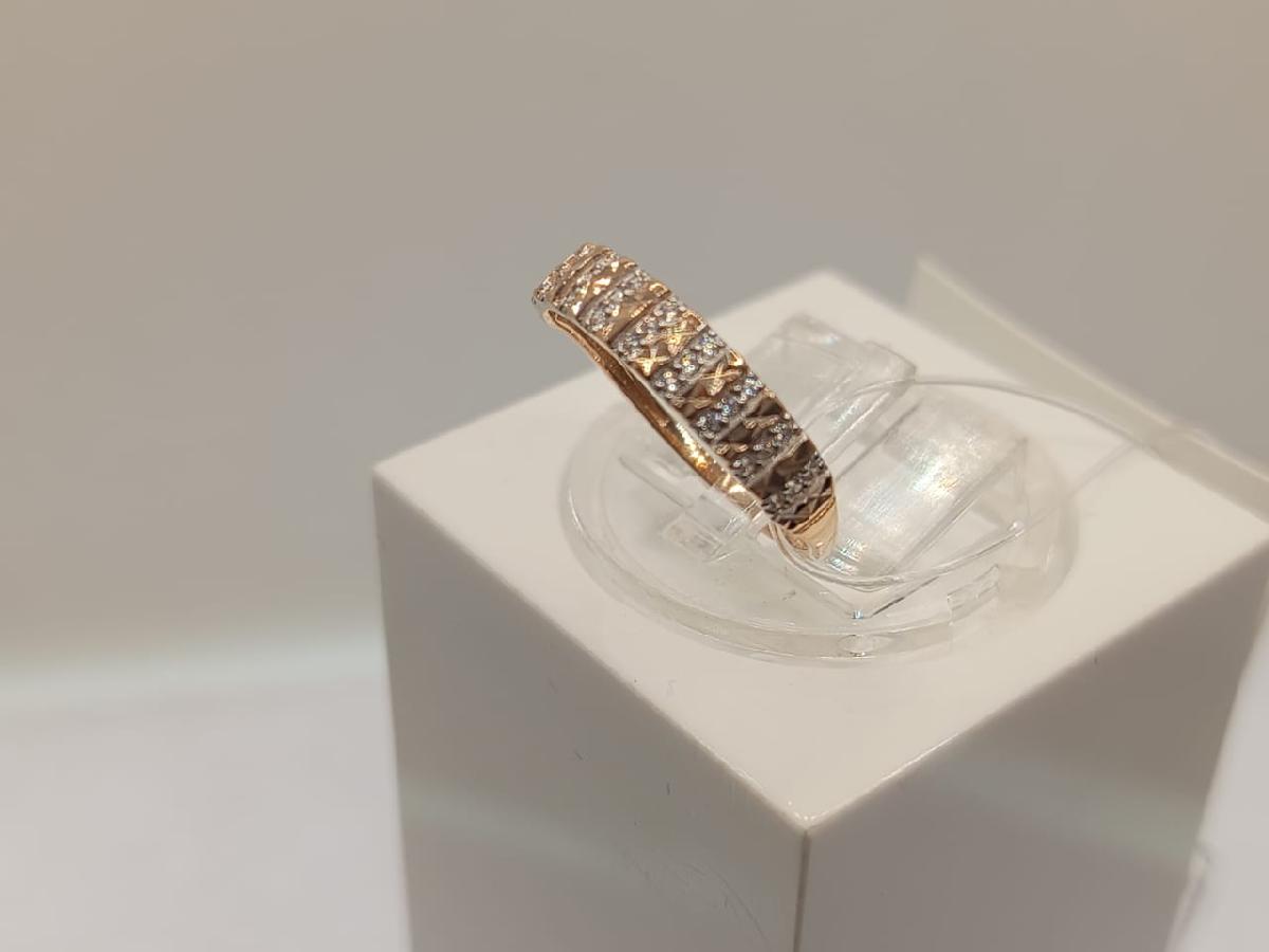 КОЛЬЦО С КАМНЯМИ (Au 585)