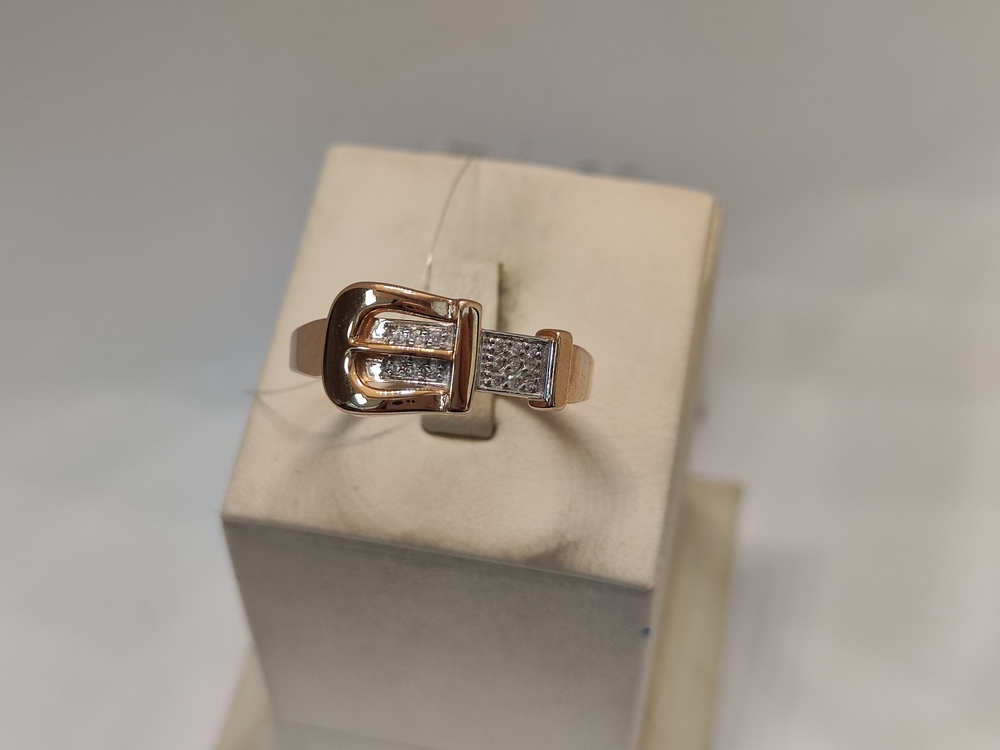 КОЛЬЦО С КАМНЯМИ (Au 585)