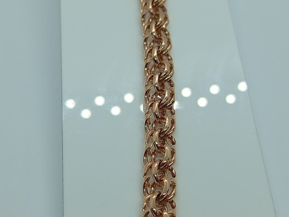 БЛБ585 БРАСЛЕТ ПОЛНОВЕСНЫЙ Бисмарк (Au 585)