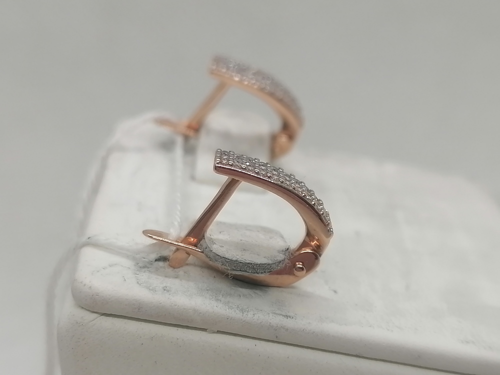 СКМИ585 СЕРЬГИ С КАМНЯМИ (Au 585)