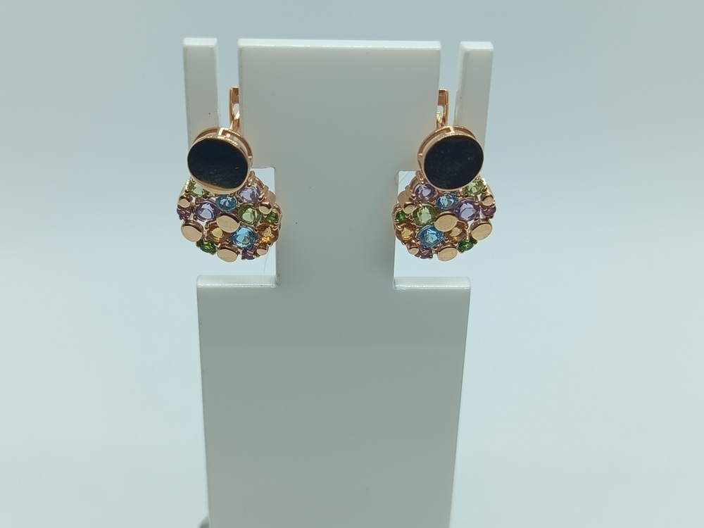 СЕРЬГИ С КАМНЯМИ (Au 585)