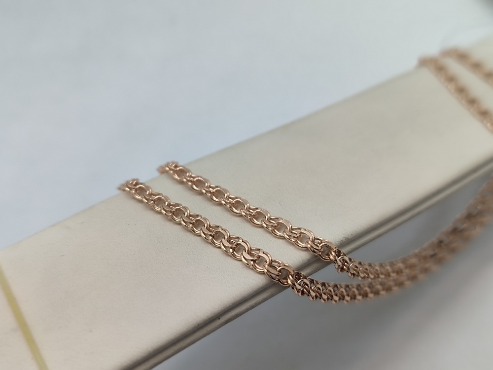 ЦЕПЬ ПУСТОТЕЛАЯ Бисмарк (Au 585)