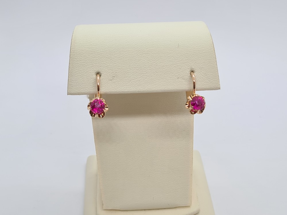 СКМ583 СЕРЬГИ С КАМНЕМ (Au 583) СКМ583 СЕРЬГИ С КАМНЕМ (Au 583)