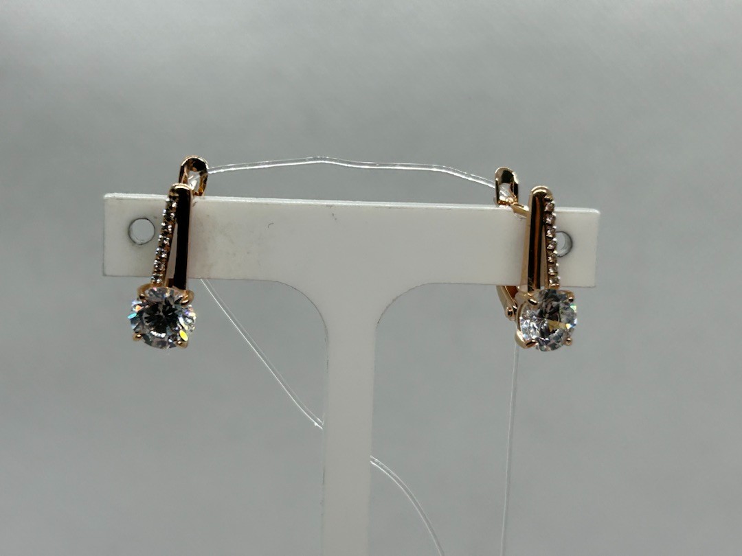 СЕРЬГИ С КАМНЯМИ (Au 585)