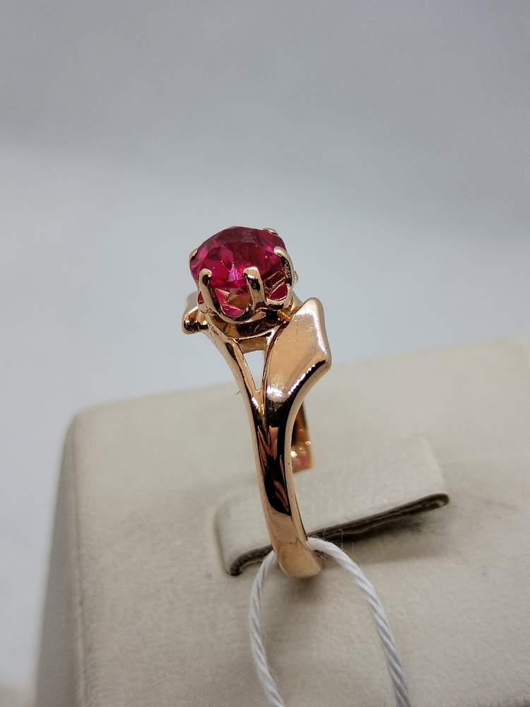 КОЛКМ583 КОЛЬЦО С КАМНЕМ (Au 583)