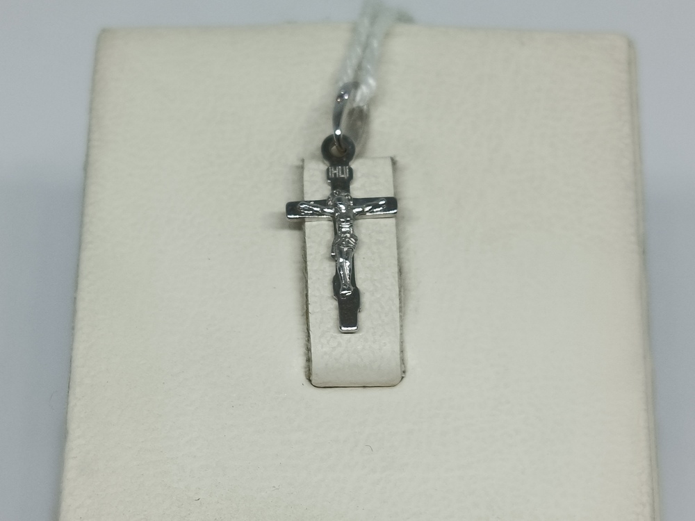 ПОДККИ585 ПОДВЕСКА КРЕСТ С КАМНЕМ (Au 585)