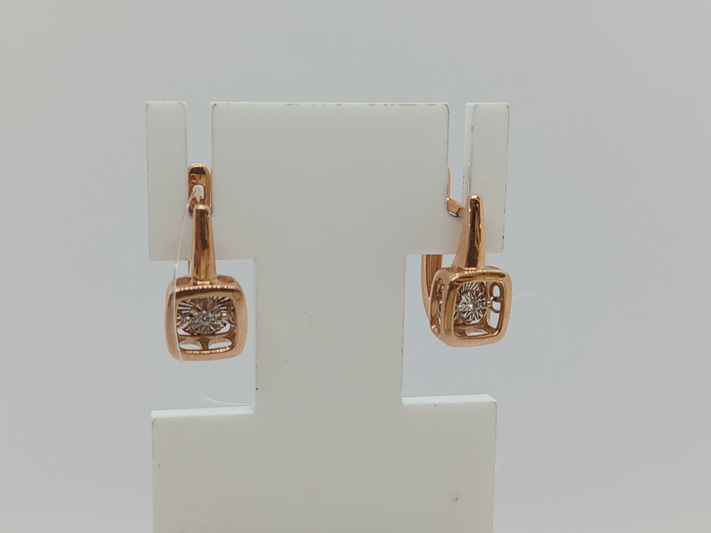 СЕРЬГИ БРИЛЛИАНТ (Au 585)