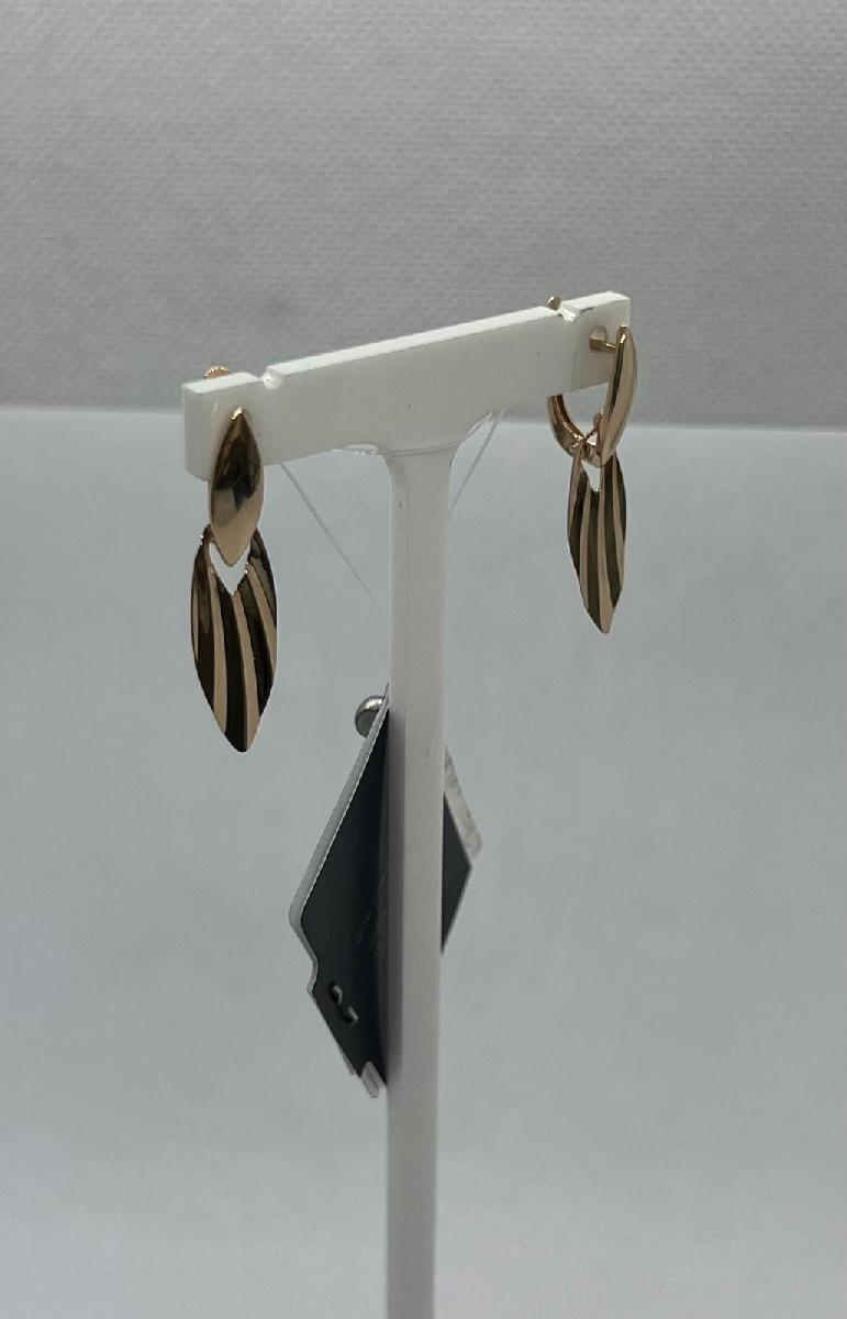 СЕРЬГИ БЕЗ КАМНЯ (Au 585)