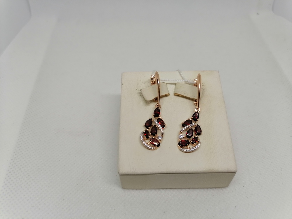 СЕРЬГИ С КАМНЯМИ (Au 585)