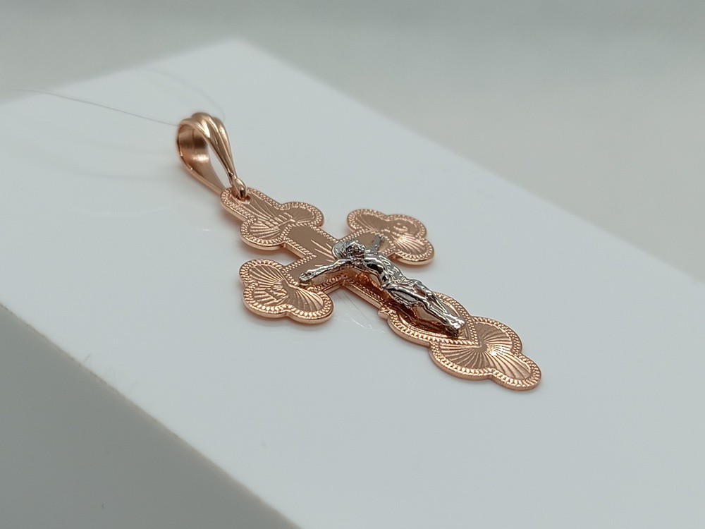 ПОДВЕСКА КРЕСТ без камня (Au 585)