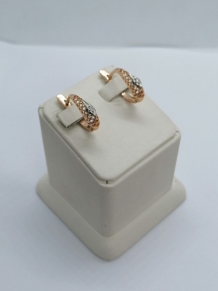 СЕРЬГИ С КАМНЕМ (Au 585)