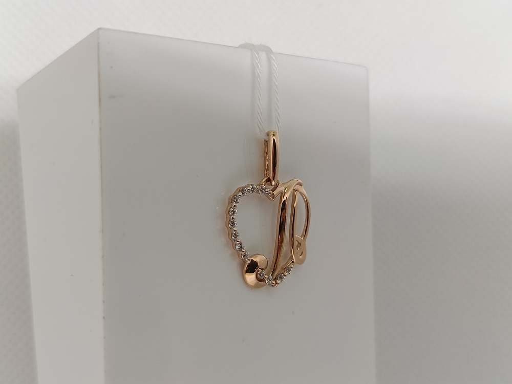 ПОДВЕСКА БУКВА Л Au 585