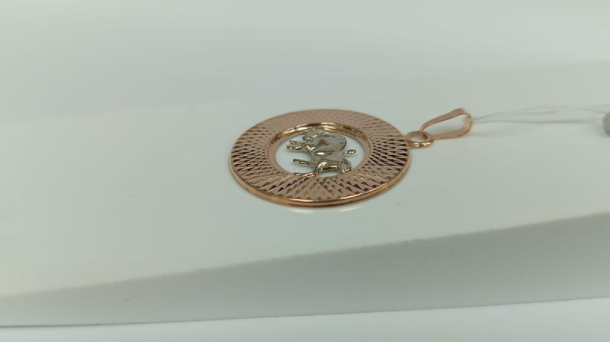 КрБПАтел ПОДВЕСКА ЗНАК ЗОДИАКА ТЕЛЕЦ (Au 585)