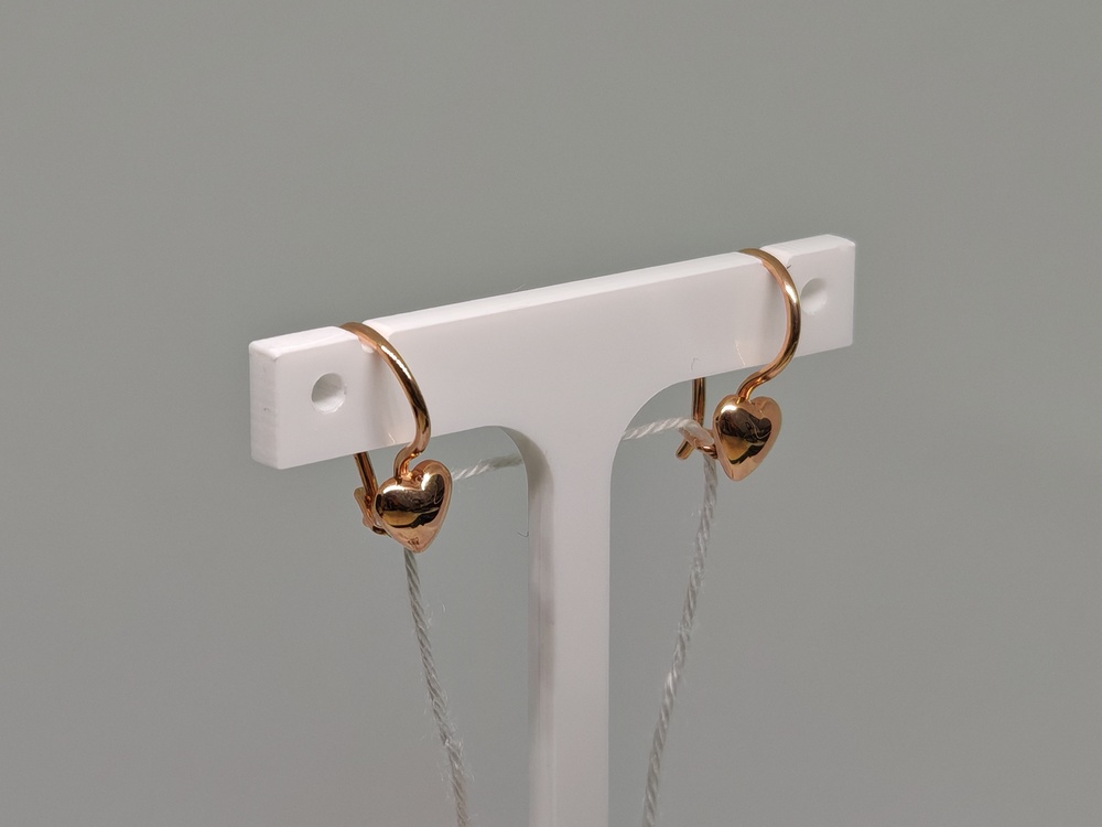 СБКМ585 СЕРЬГИ БЕЗ КАМНЯ (Au 585)