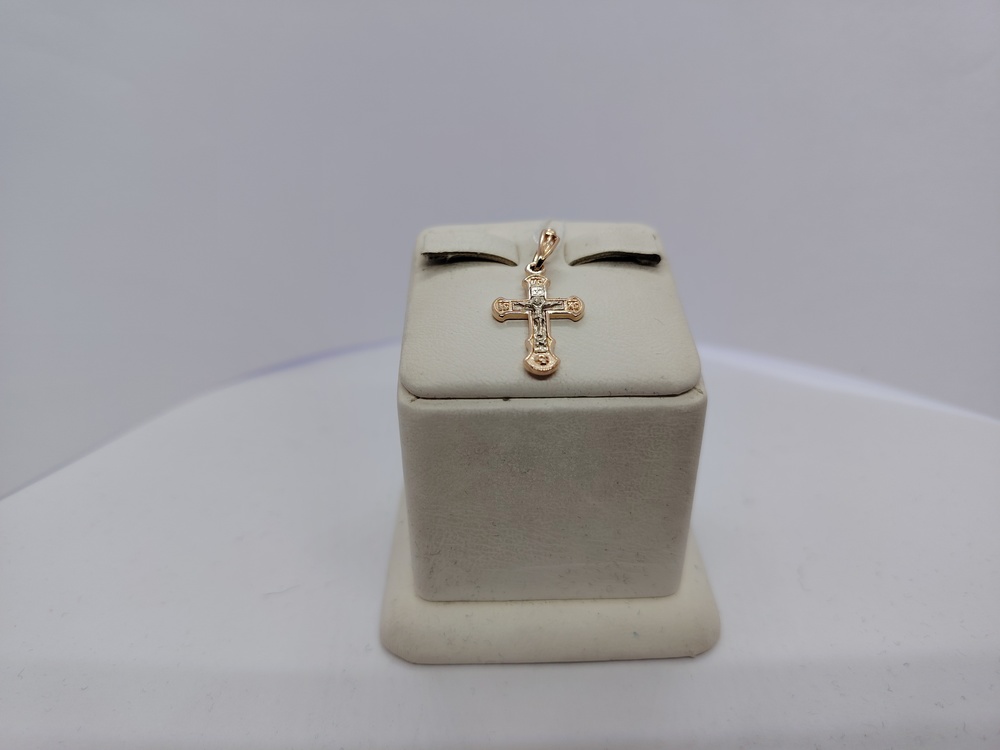 ПОДВЕСКА КРЕСТ БЕЗ КАМНЯ (Au 585)