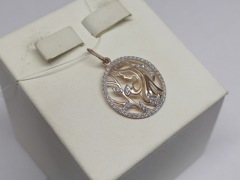 ПОДВЕСКА ЗНАК ЗОДИАКА ДЕВА (Au 585)