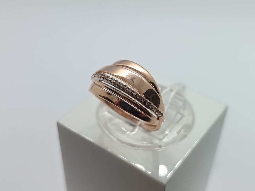 КОЛЬЦО С КАМНЯМИ (Au 585)