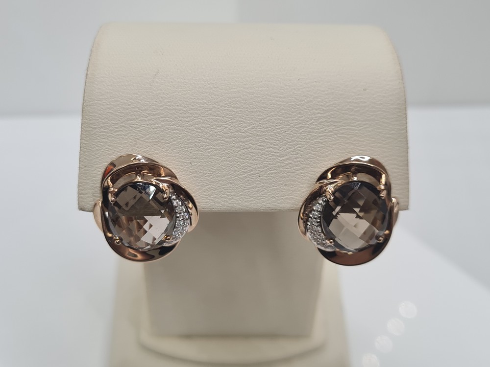 СКМИ585 СЕРЬГИ С КАМНЯМИ (Au 585)