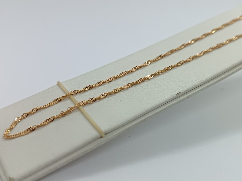 ЦПСИ585 ЦЕПЬ ПУСТОТЕЛАЯ Сингапур (Au 585)