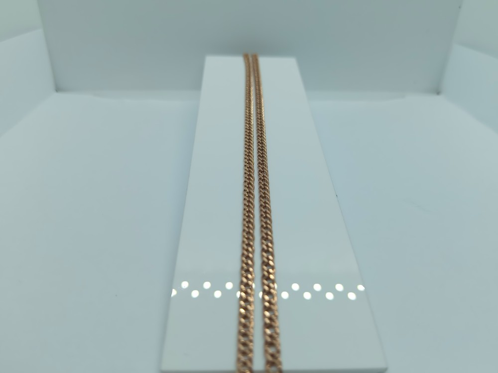 ЦЕПЬ ПУСТОТЕЛАЯ Ромб двойной (Au 585)