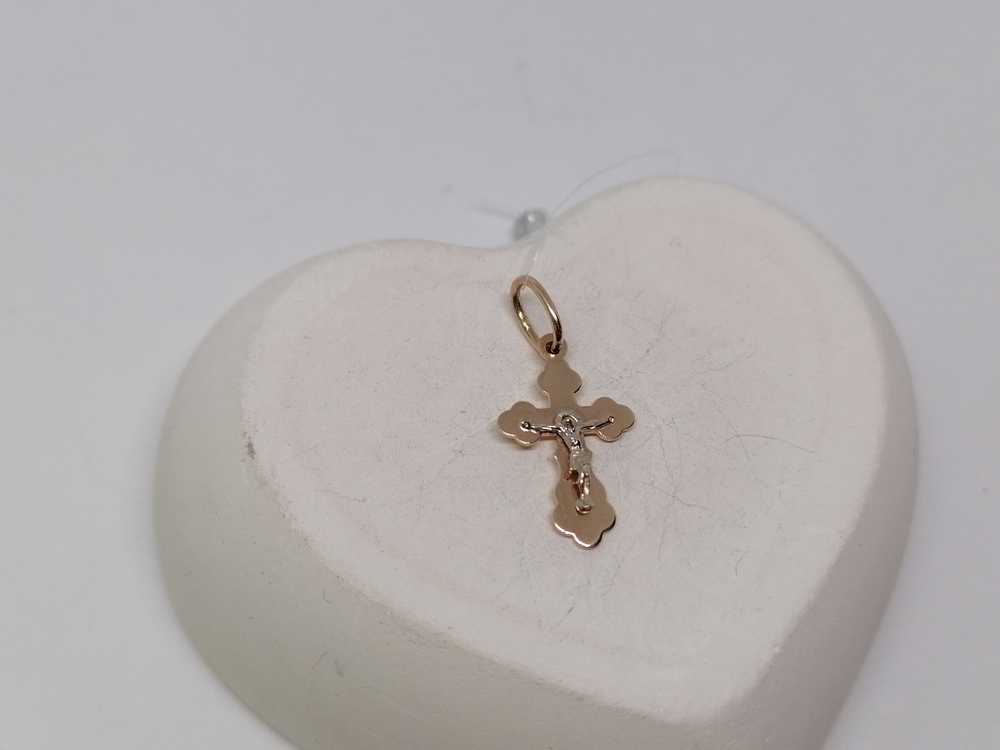 ПОДВЕСКА КРЕСТ без камня (Au 585)