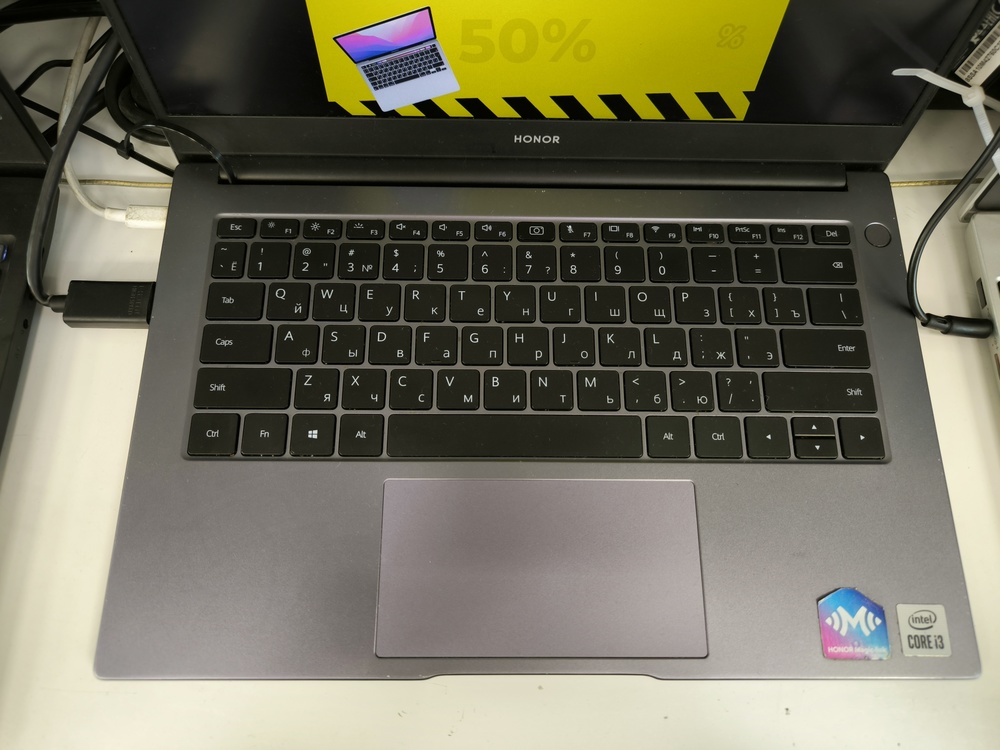 Ноутбук Honor NBR-WAI9; Core i3-10110U, Intel UHD Graphics G1, 8 Гб, 256 Гб, Нет