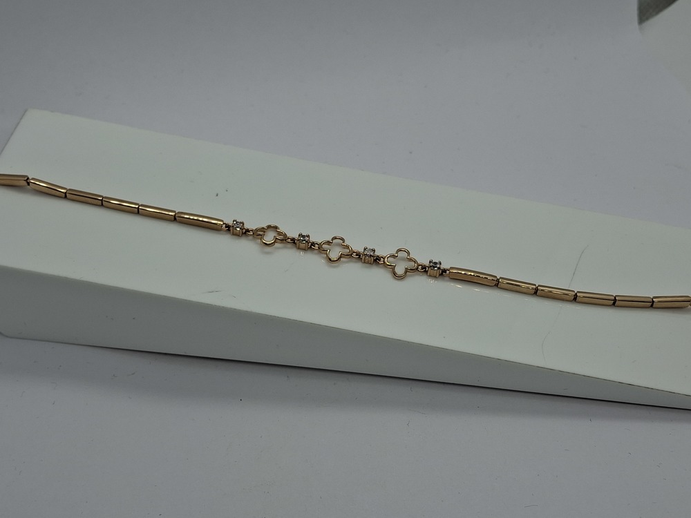 БРАСЛЕТ ФАНТАЗИЯ с камнями (Au 585)