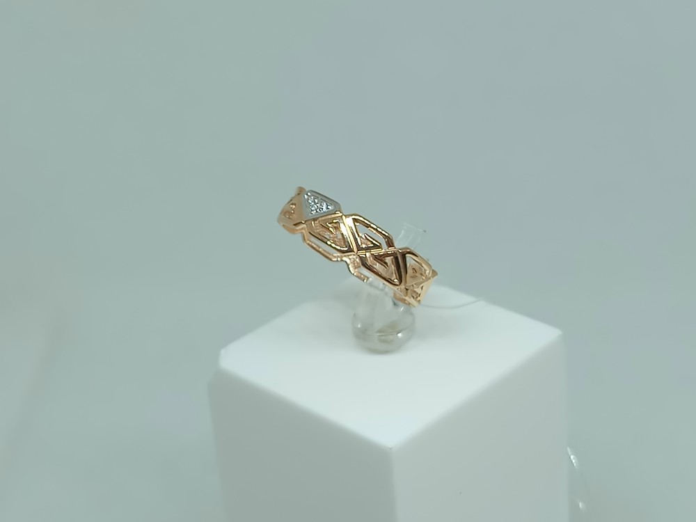 КОЛЬЦО С КАМНЯМИ (Au 585)