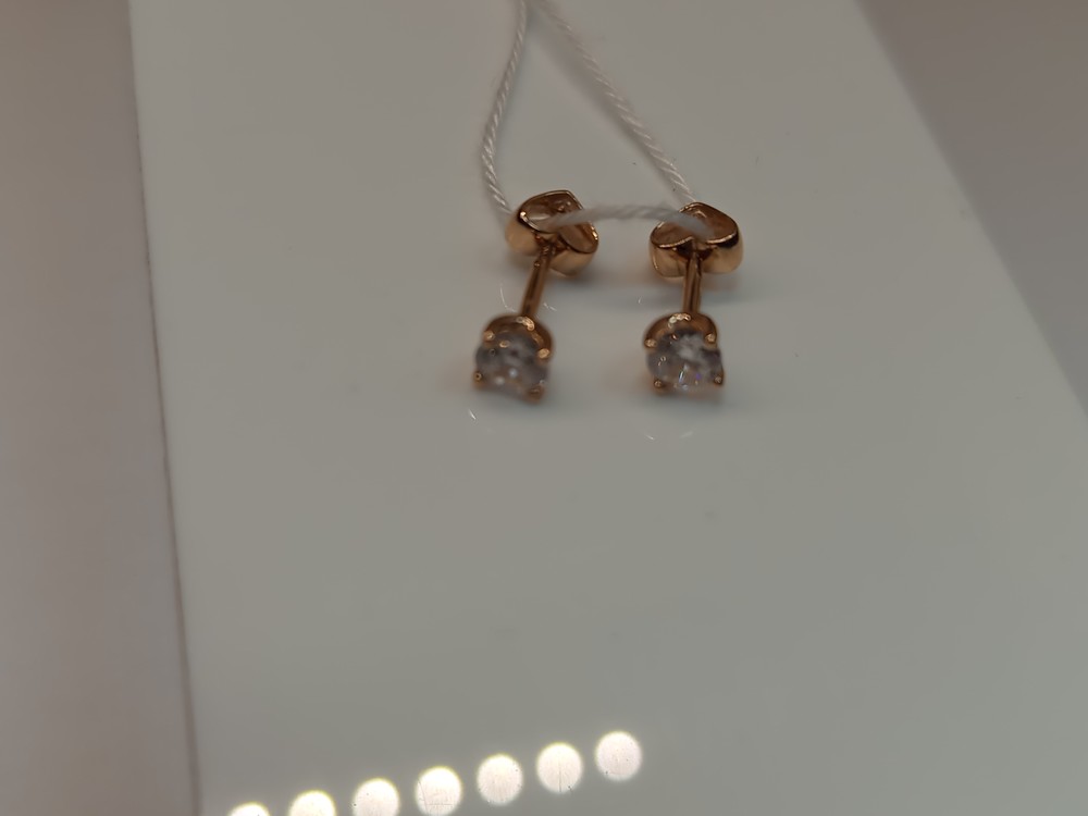 СПУС585 СЕРЬГИ ПУСЕТЫ (Au 585)