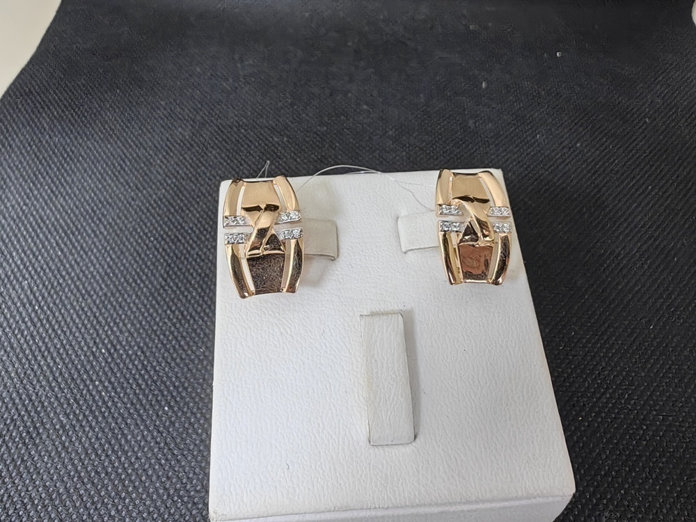 СЕРЬГИ С КАМНЯМИ (Au 585)