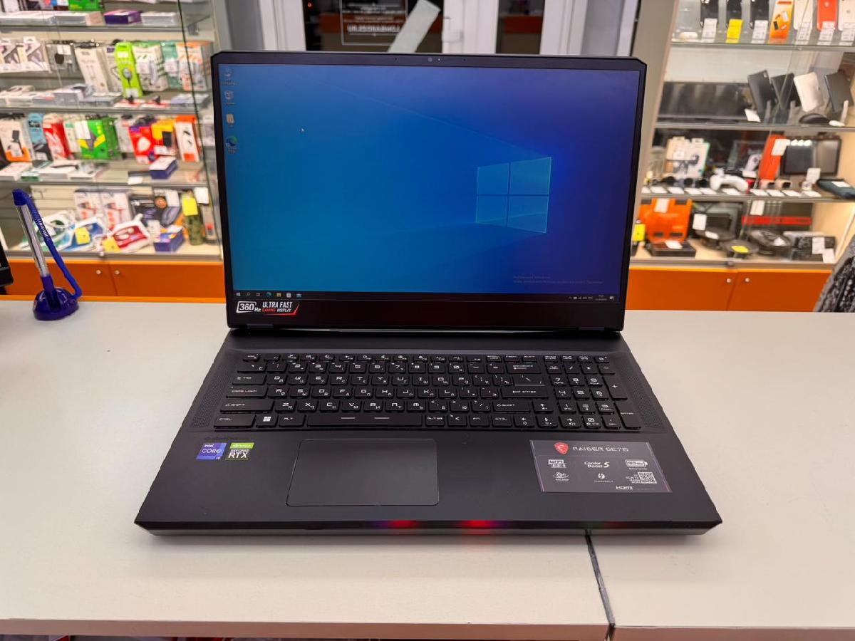 Ноутбук MSI; 12700HK, GeForce RTX 3080 Ti, 32 Гб, 1 Tb, Нет
