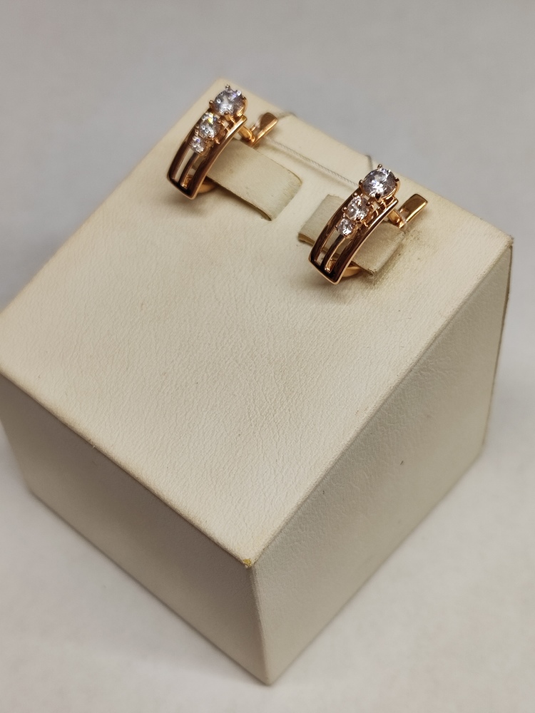 СКМИ585 СЕРЬГИ С КАМНЯМИ (Au 585)