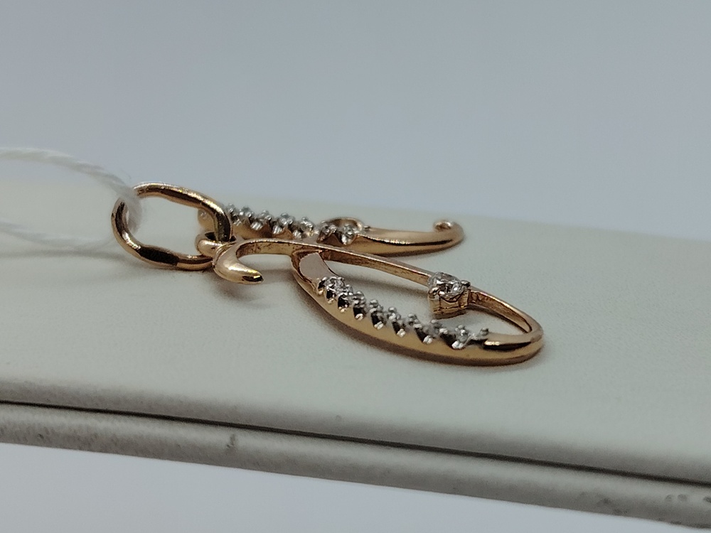 ПОДВЕСКА БУКВА Н Au 585