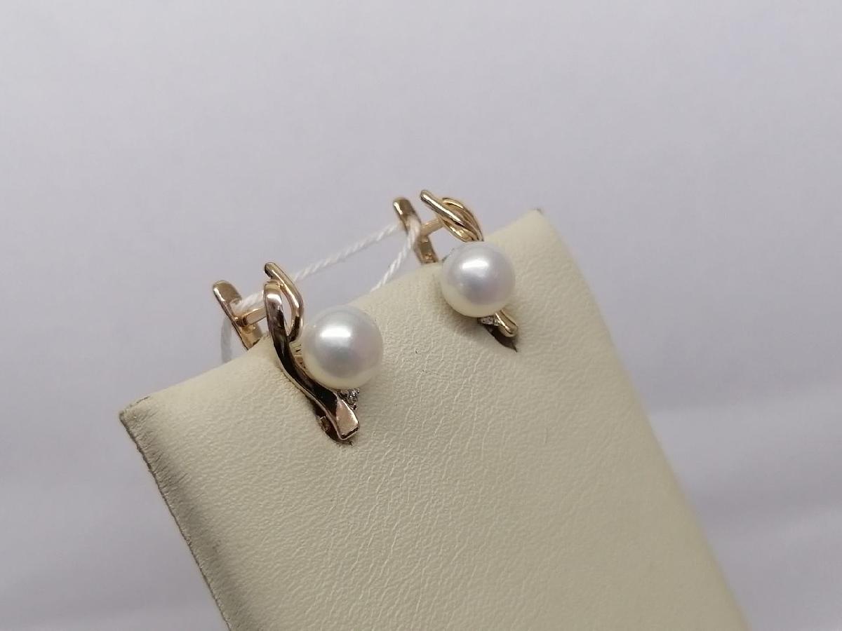 СКМИ585 СЕРЬГИ С КАМНЯМИ (Au 585)