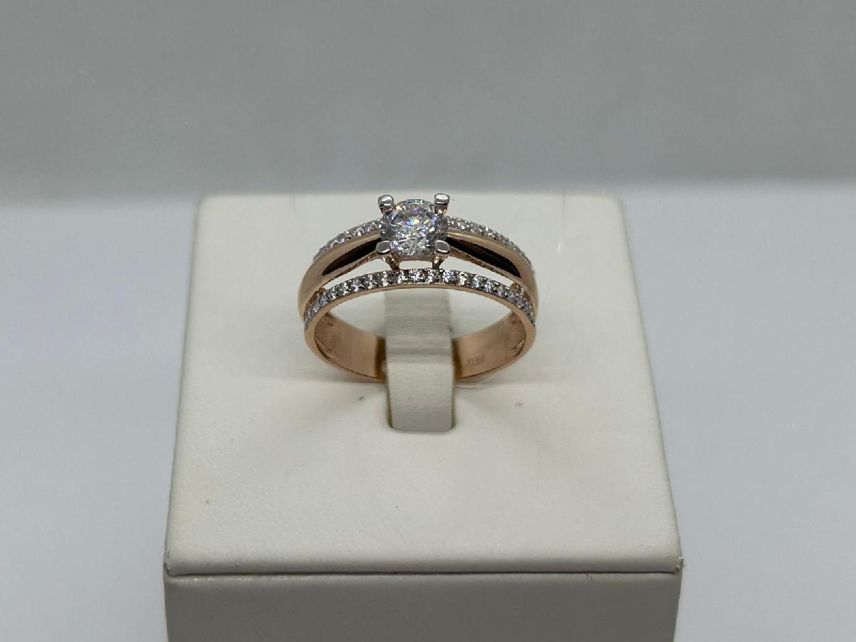 КОЛЬЦО С КАММНЯМИ (Au 585)