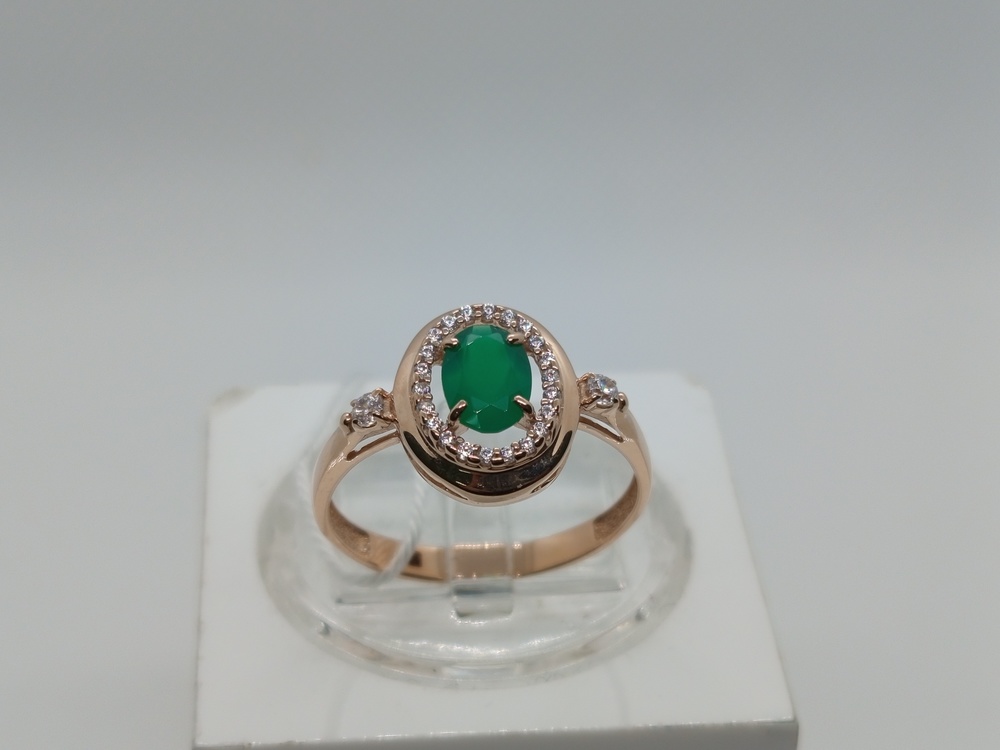 КОЛКМИ585 КОЛЬЦО С КАМНЯМИ (Au 585)