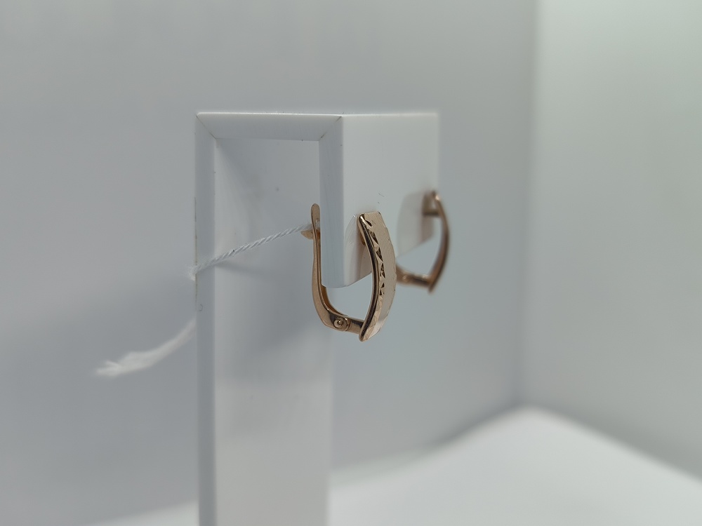 СЕРЬГИ БЕЗ КАМНЯ (Au 585)