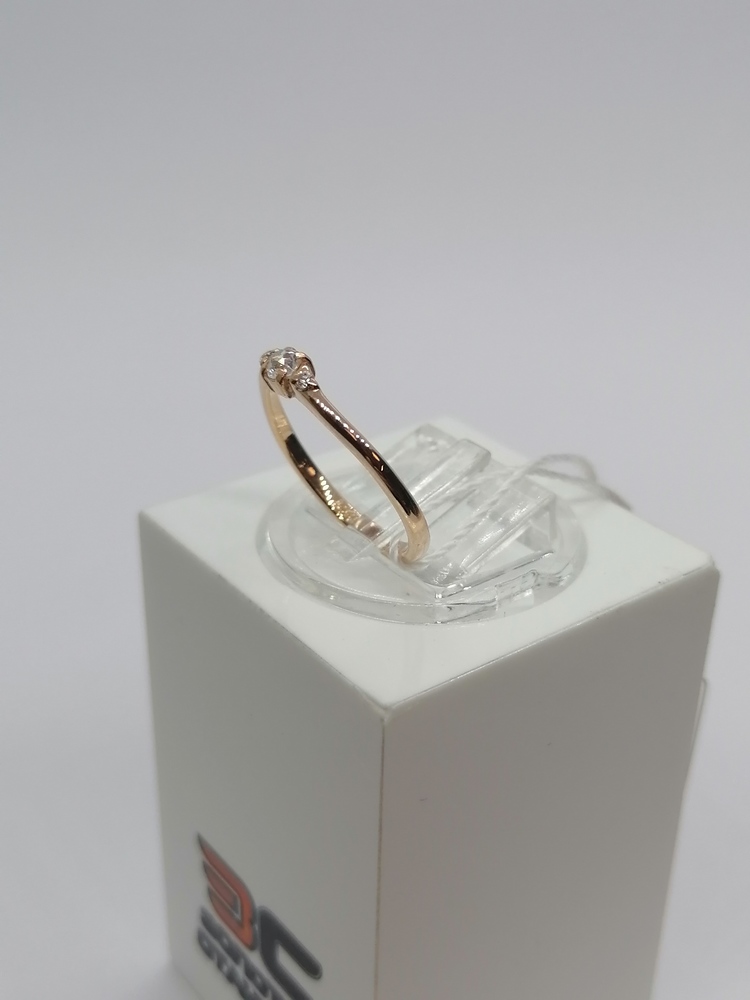 КОЛЬЦО С КАМНЯМИ (Au 585)