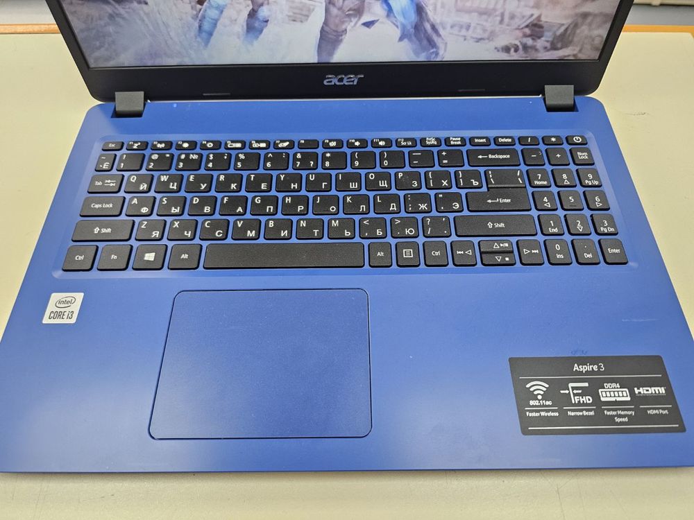 Ноутбук Acer; Core i3-1005G1, Intel UHD Graphics, 8 Гб, 256 Гб, Нет