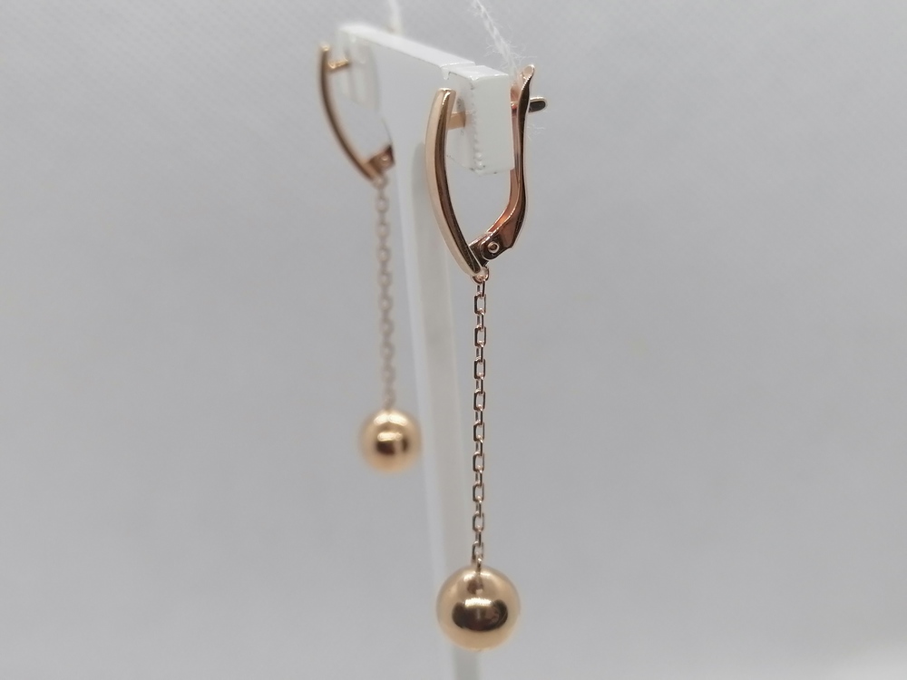 СЕРЬГИ БЕЗ КАМНЯ (Au 585)