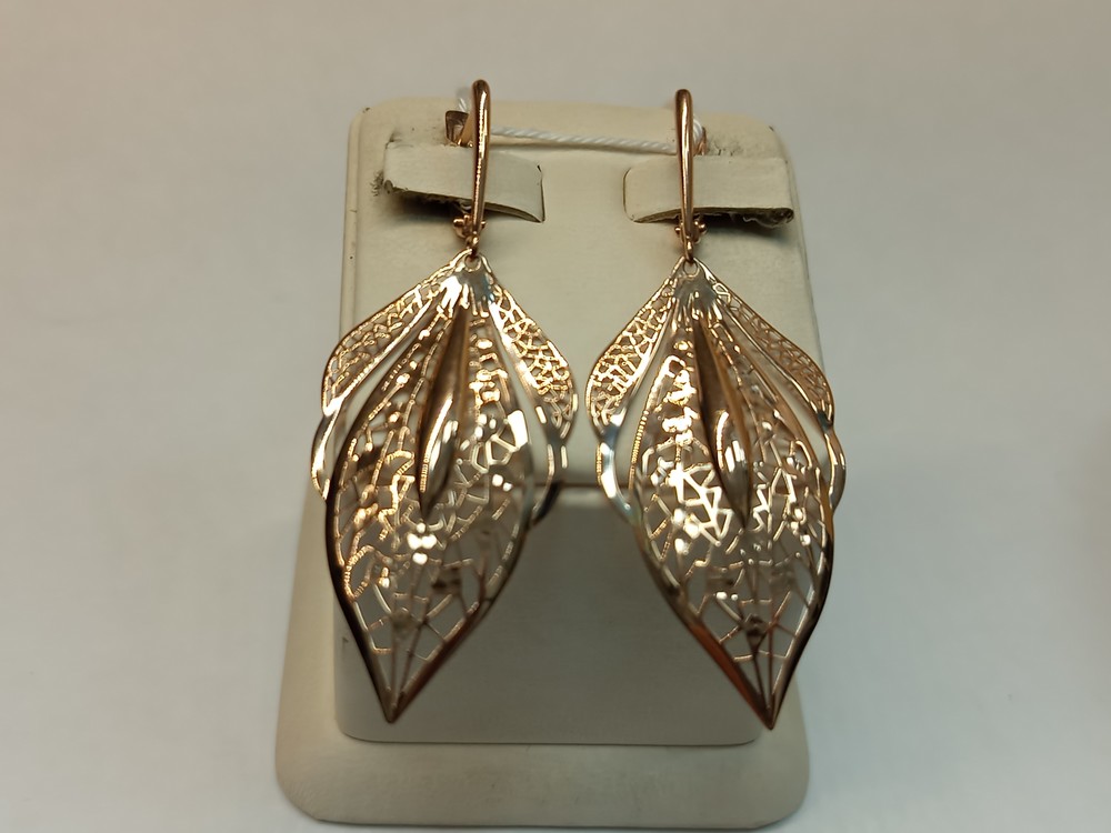 СЕРЬГИ БЕЗ КАМНЯ (Au 585)