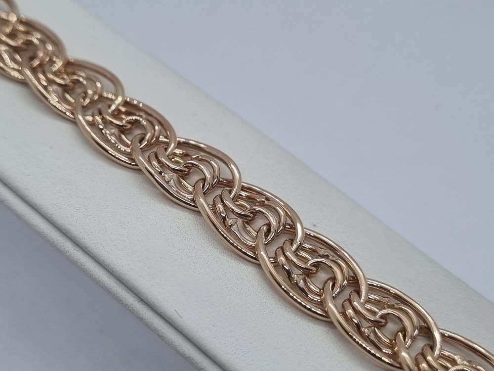 БРАСЛЕТ ПУСТОТЕЛЫЙ Нона бисмарк (Au 585)