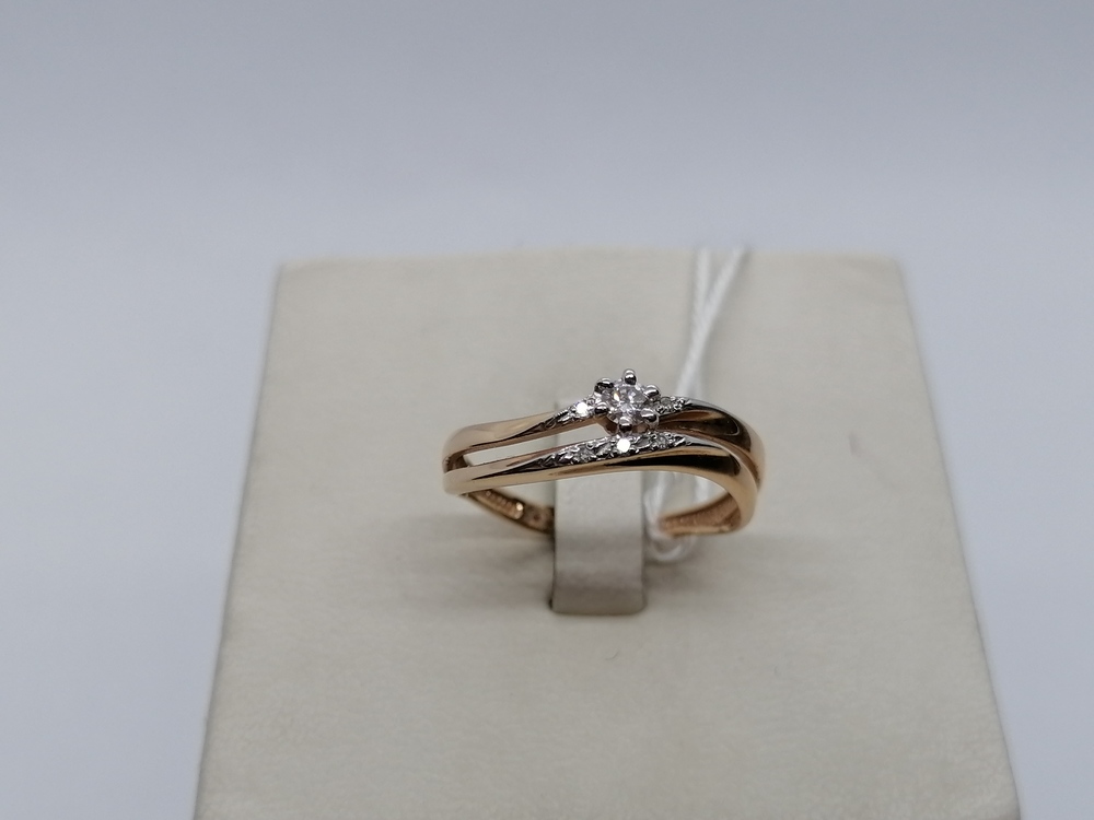 КОЛЬЦО БРИЛЛИАНТ Au 585