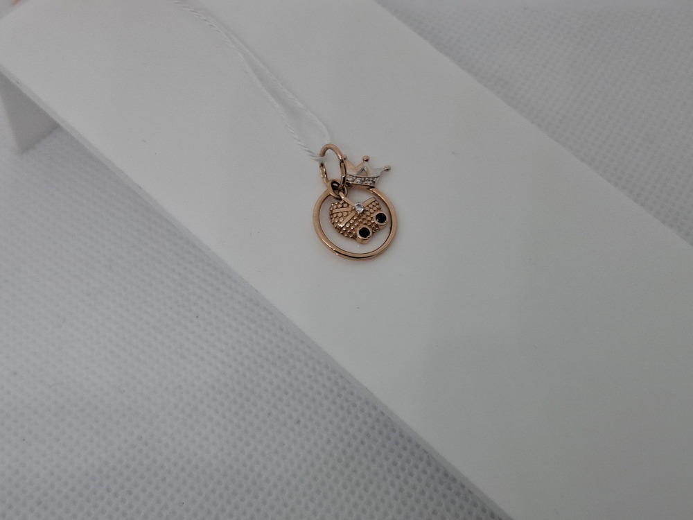 ПОДКМИ585 ПОДВЕСКА С КАМНЯМИ (Au 585)