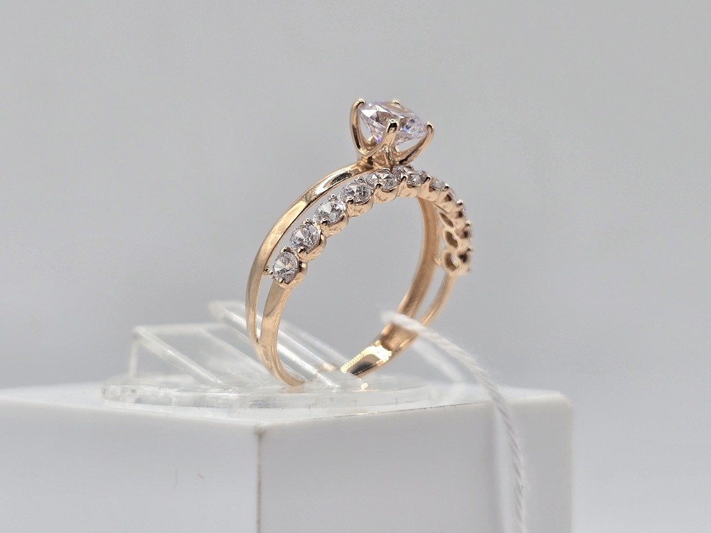 КОЛКМИ585 КОЛЬЦО С КАМНЯМИ (Au 585)