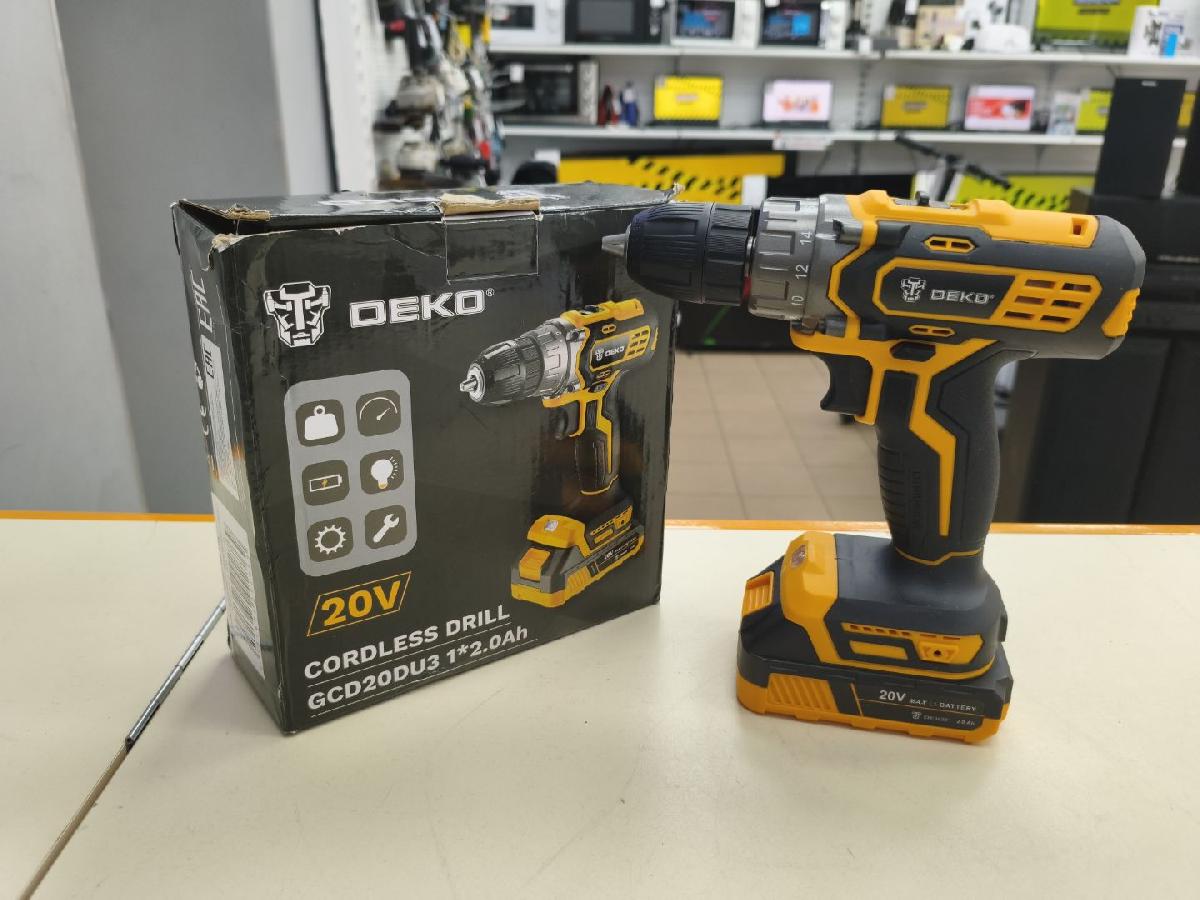 Шуруповерт Deko GCD20DU3