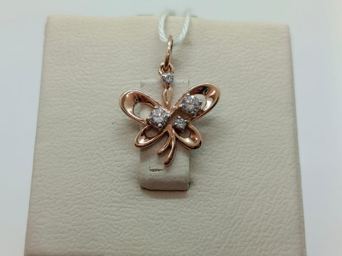 ПОДКМИ585 ПОДВЕСКА С КАМНЯМИ (Au 585)