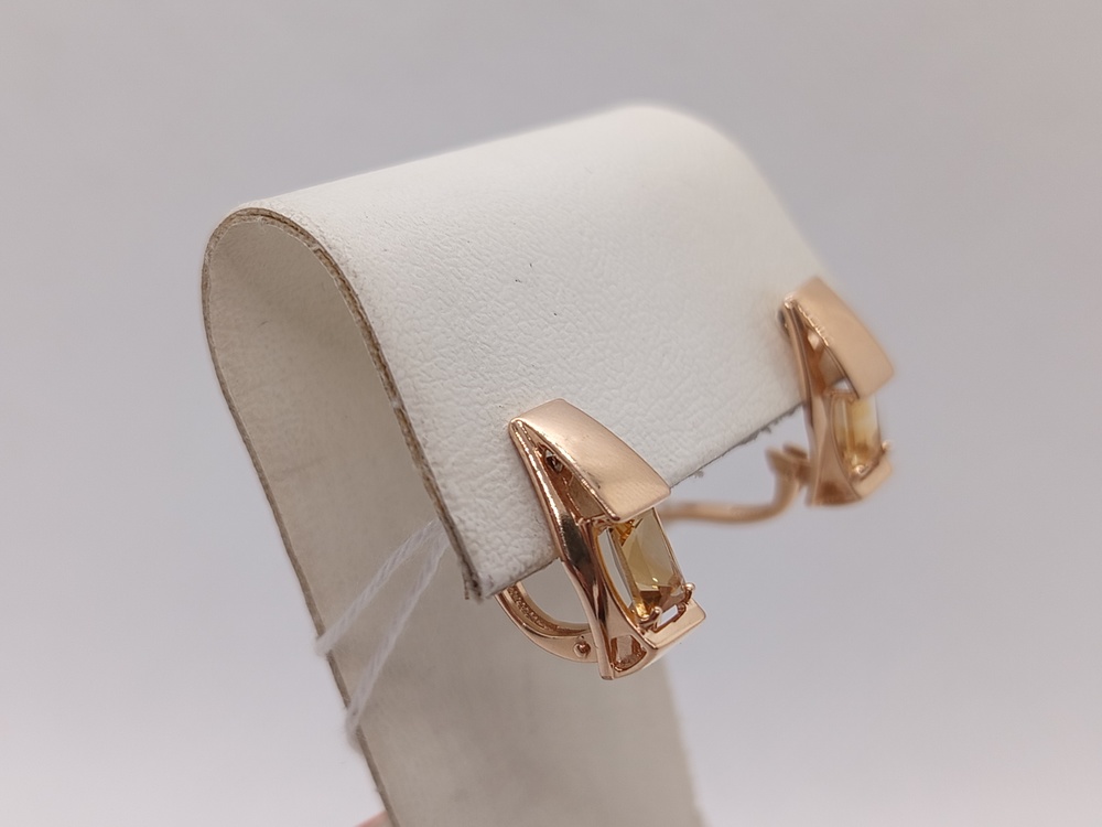 СЕРЬГИ С КАМНЕМ (Au 585)